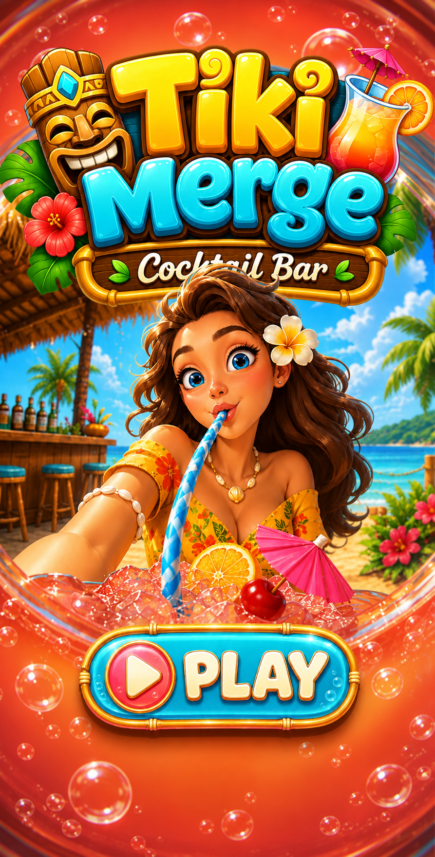 Tropical Merge Bar title screen